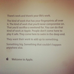 apple employee welcome letter